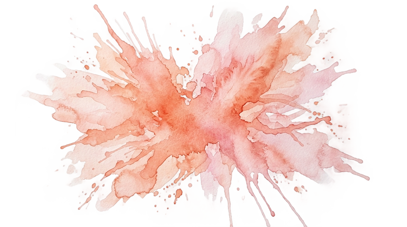 peach watercolor splash png PNG transparent background