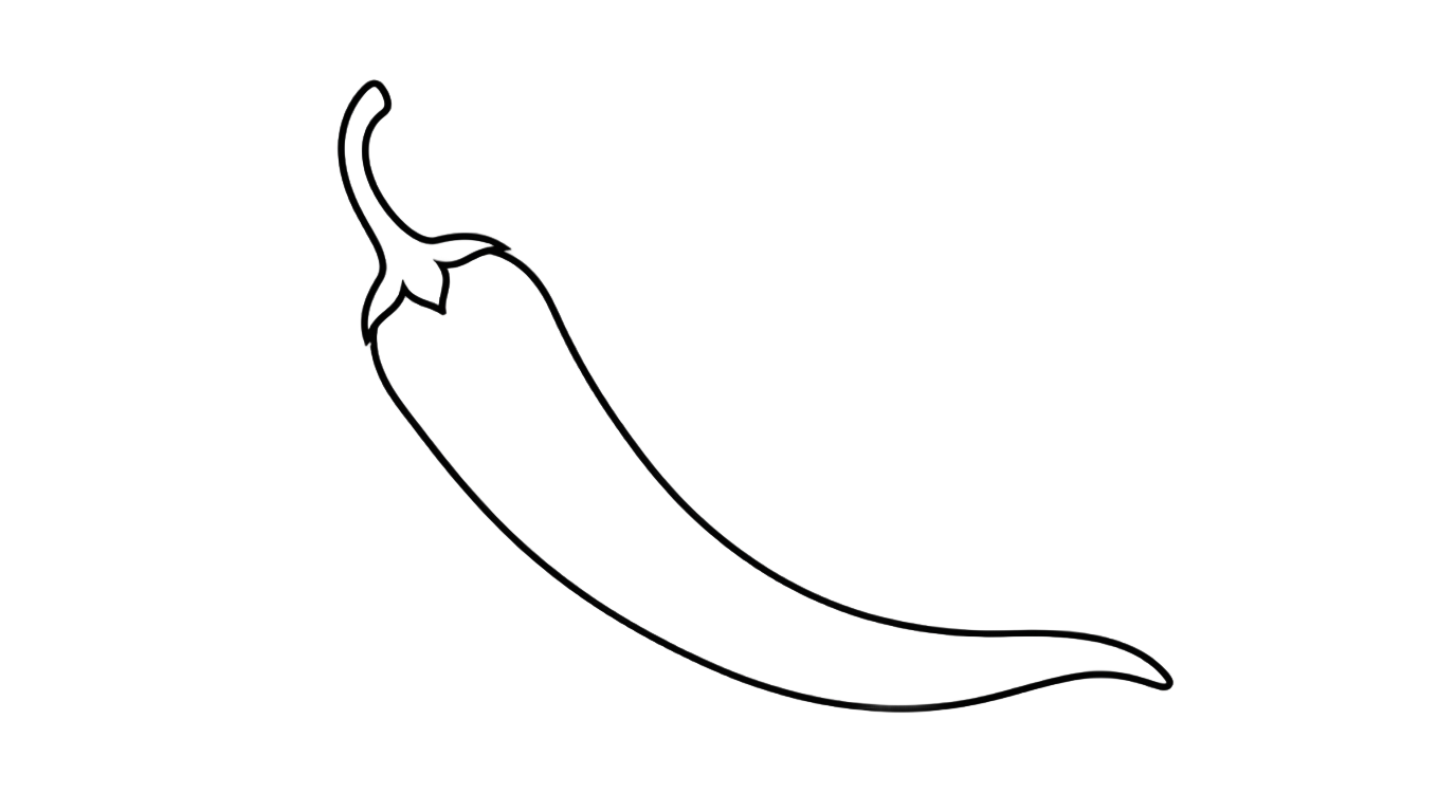 chili pepper outline png PNG transparent background