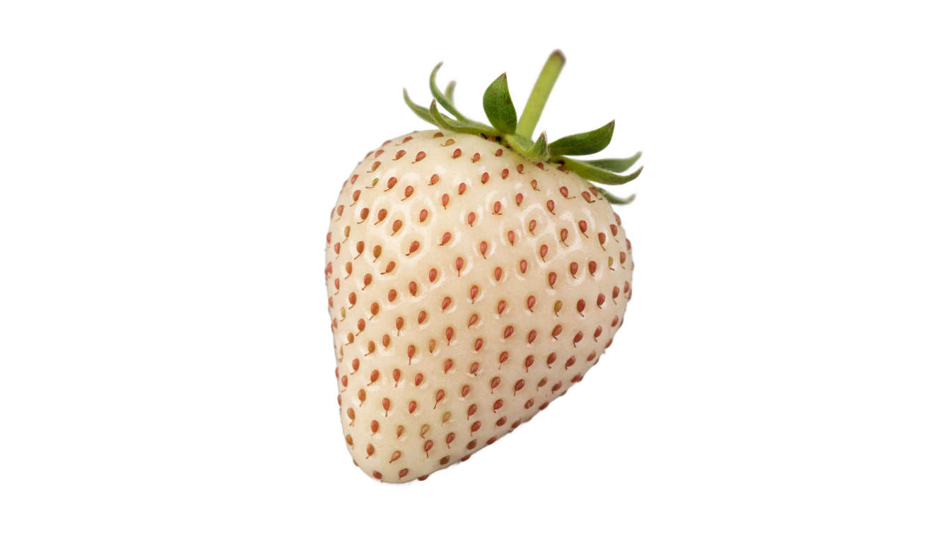 white strawberry png PNG transparent background