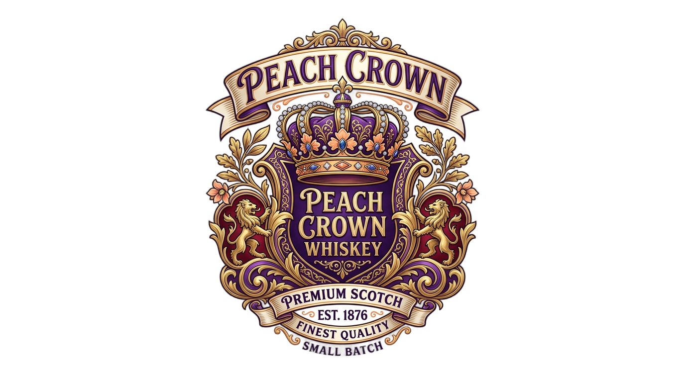 crown royal peach logo png PNG transparent background