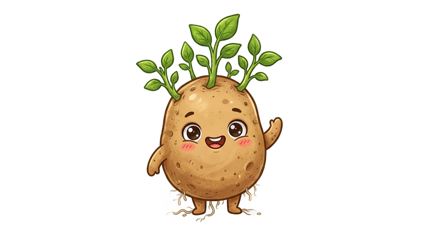 spring potato png PNG transparent background