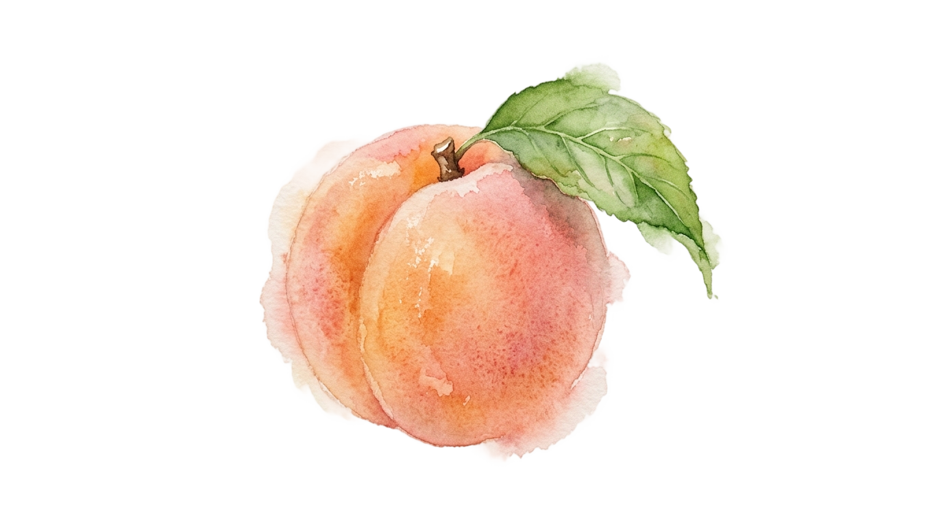 peach watercolor png PNG transparent background