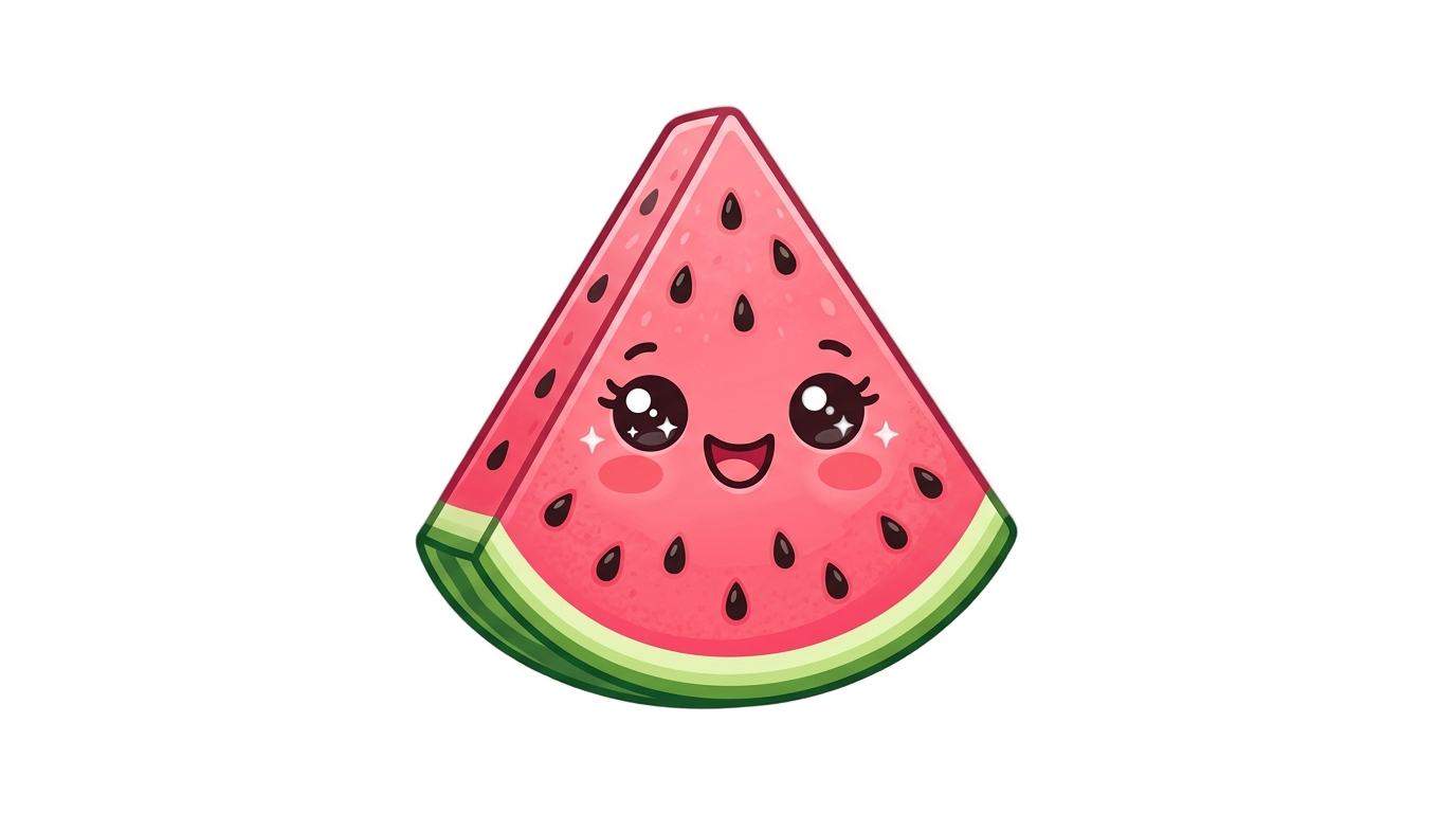 cute watermelon clipart png PNG transparent background