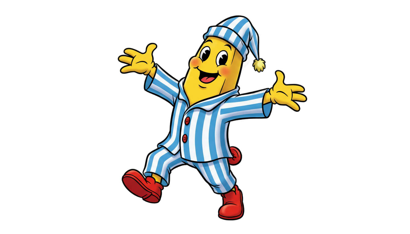 banana de pijama png PNG transparent background