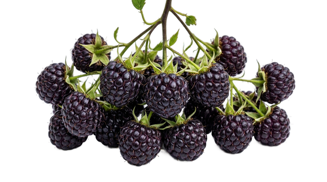 black raspberry png PNG transparent background