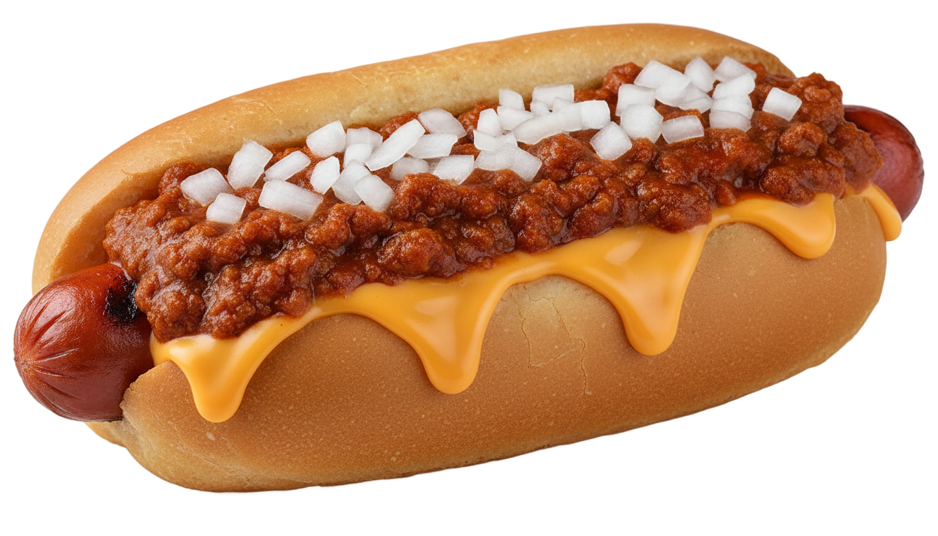 chili cheese dog png PNG transparent background