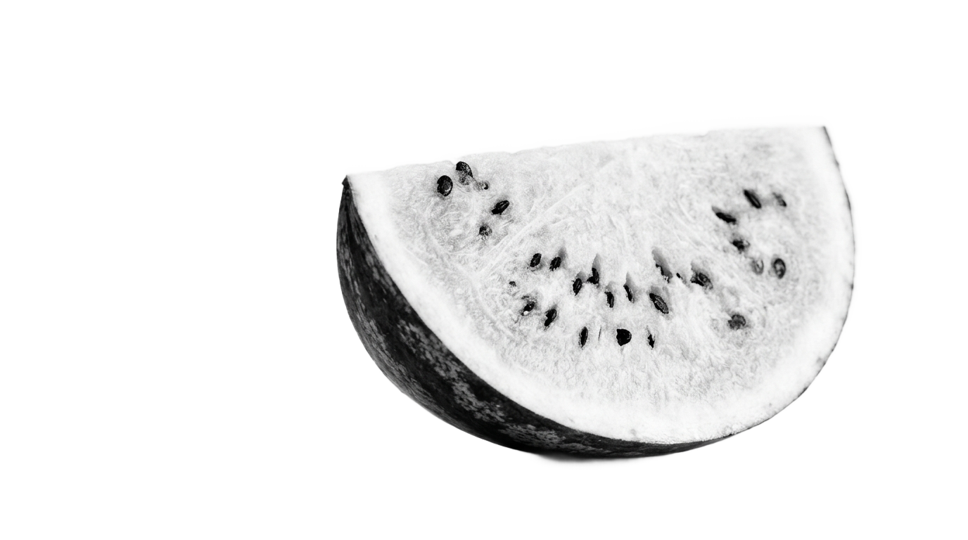 watermelon png black and white PNG transparent background