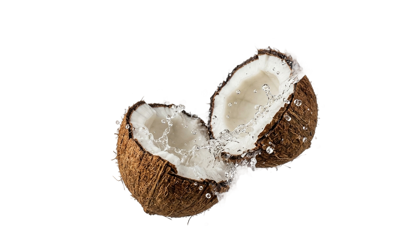 coconut splash png PNG transparent background