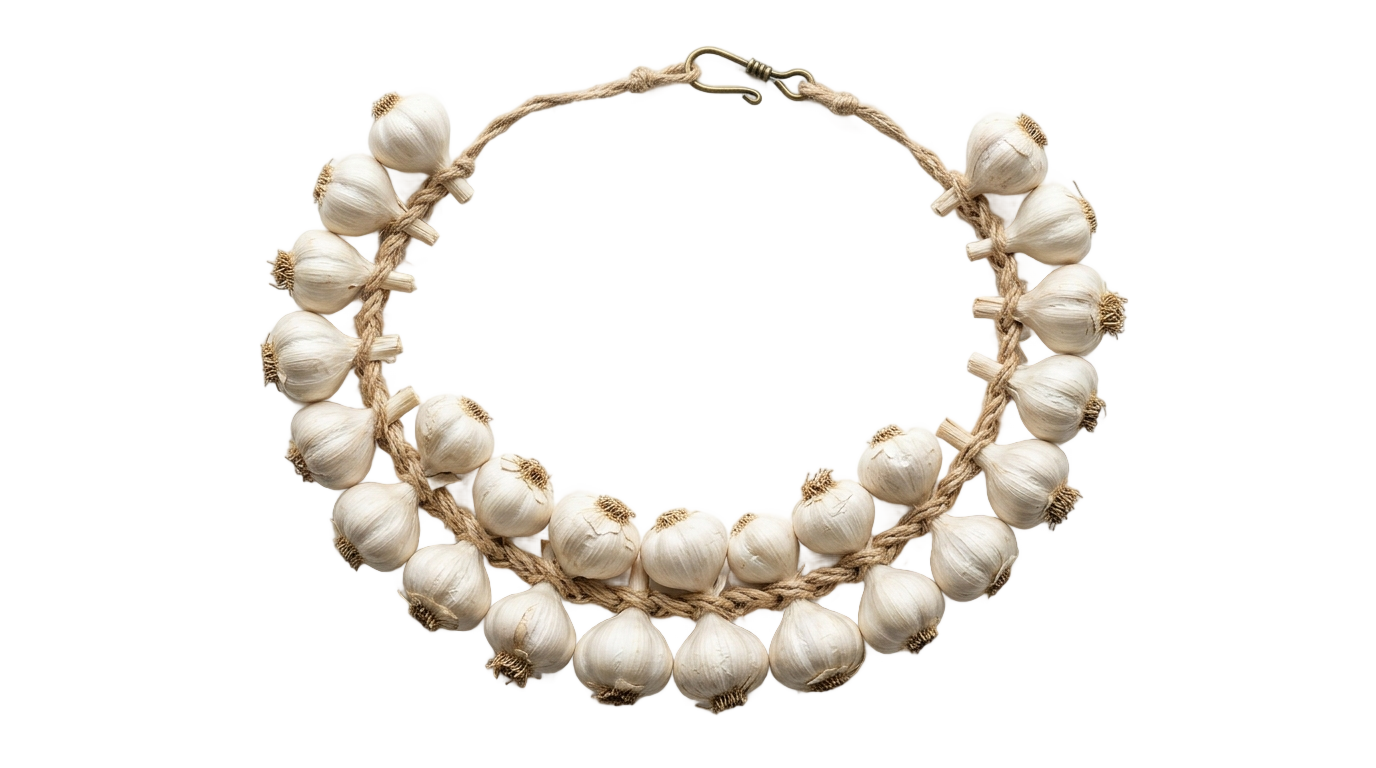 garlic necklace png PNG transparent background