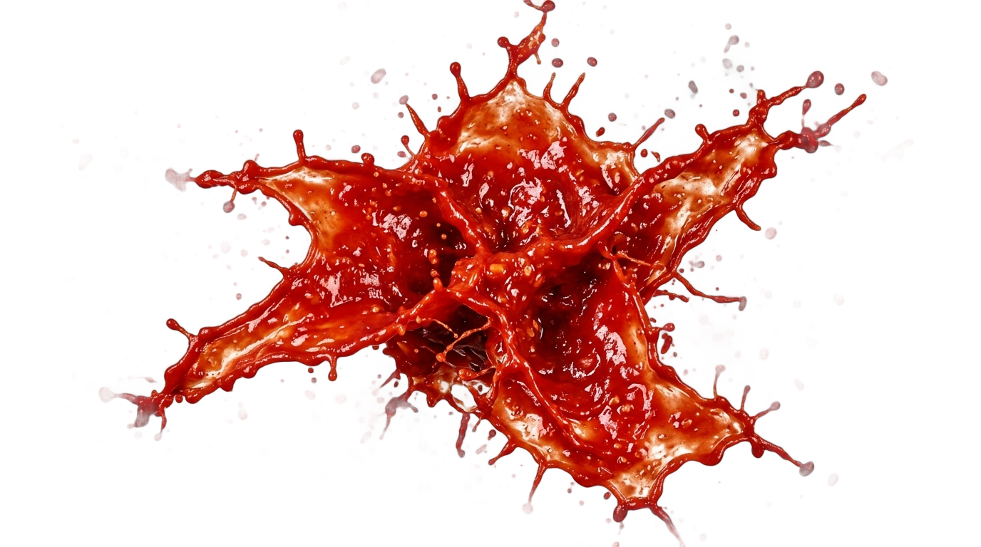 tomato sauce splash png PNG transparent background
