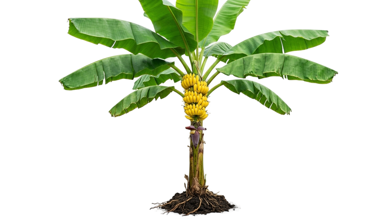 banana tree illustration png PNG transparent background
