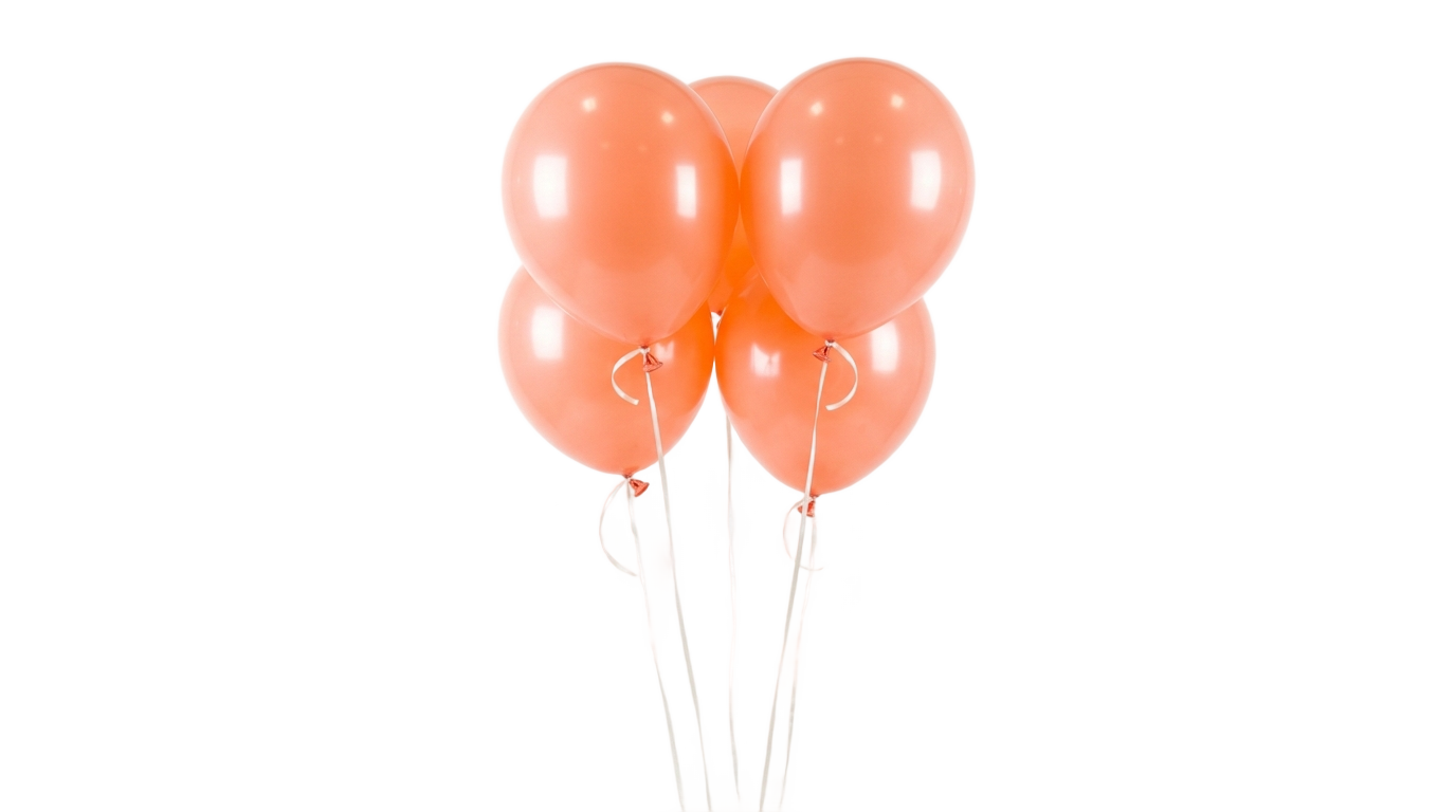 peach balloons png PNG transparent background