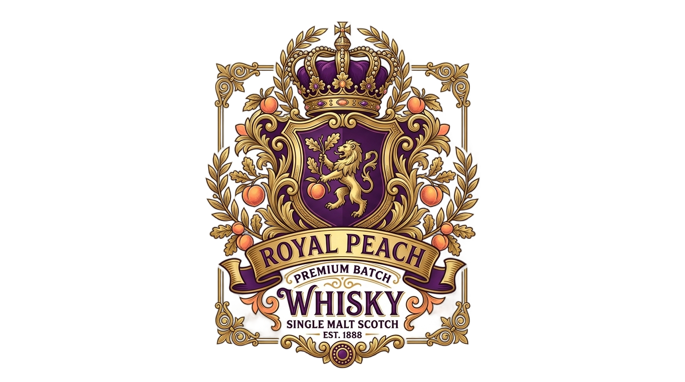 crown royal peach logo png PNG transparent background