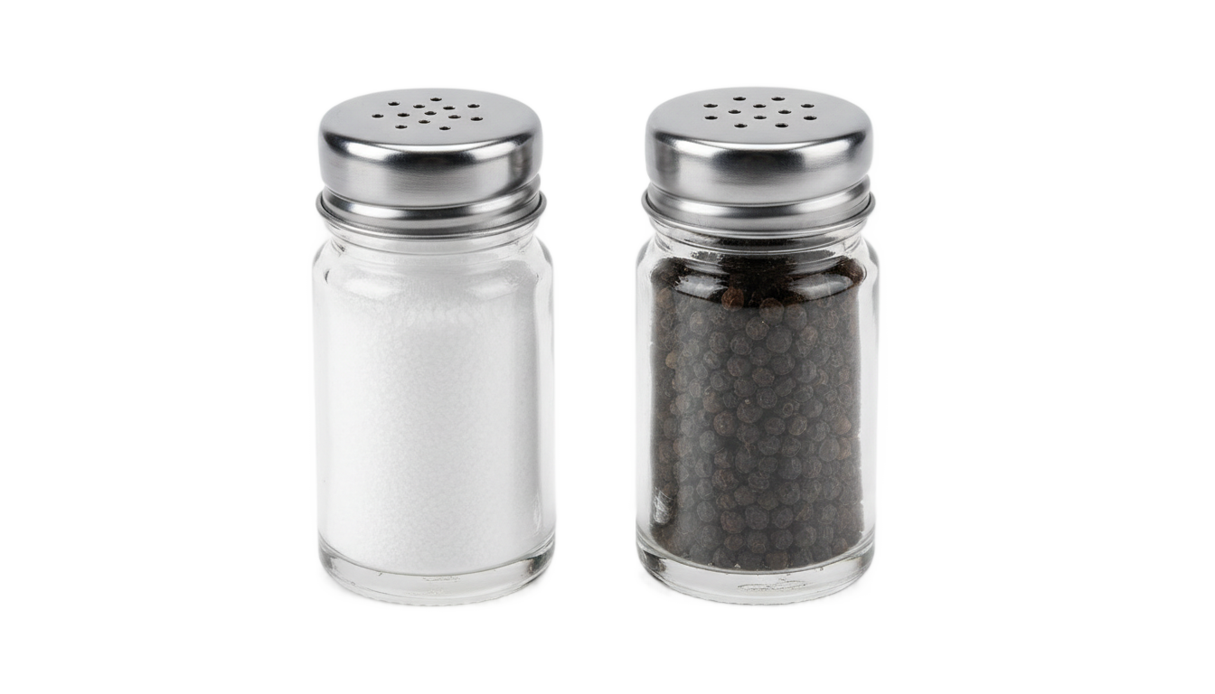 salt and pepper shakers png PNG transparent background