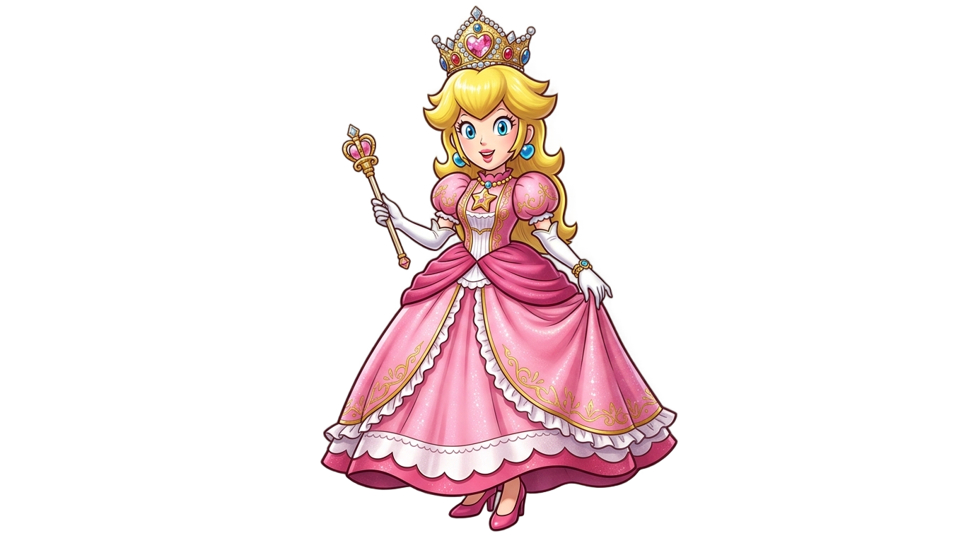 corona princesa peach png PNG transparent background