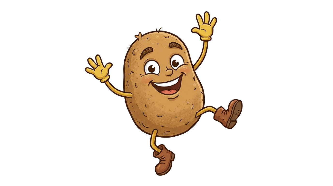 animated potato png PNG transparent background