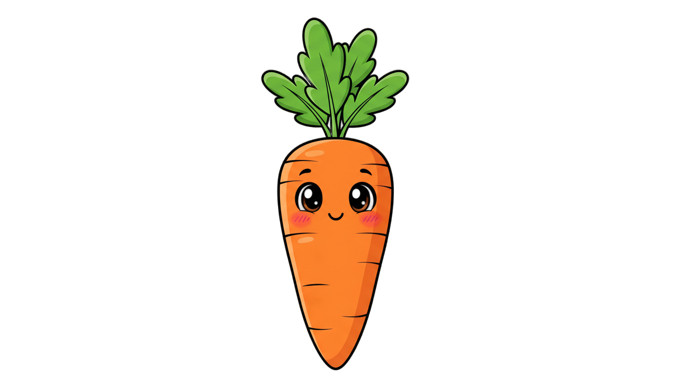 cute carrot png PNG transparent background