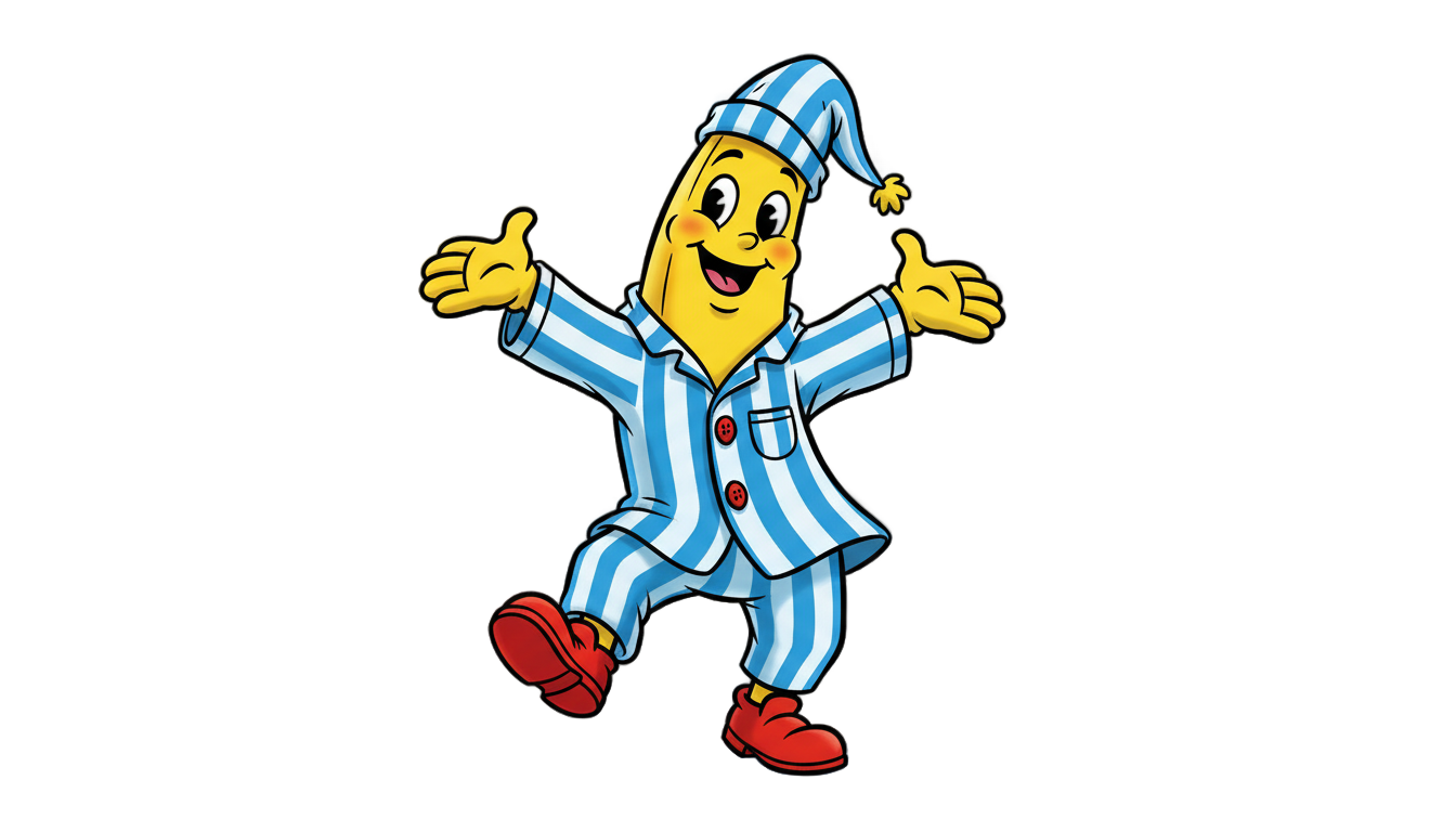 banana de pijama png PNG transparent background