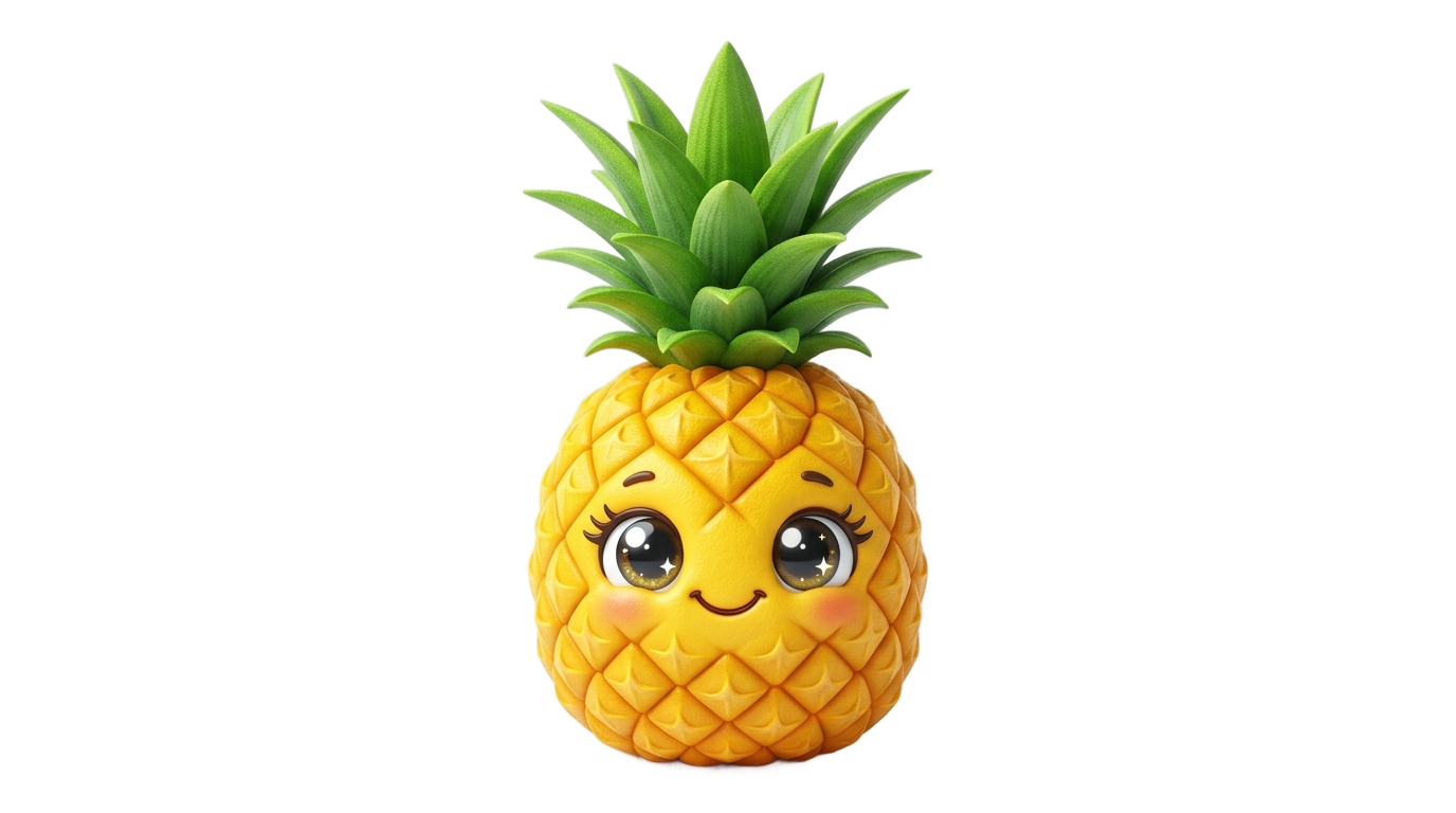 cute pineapple clipart png PNG transparent background