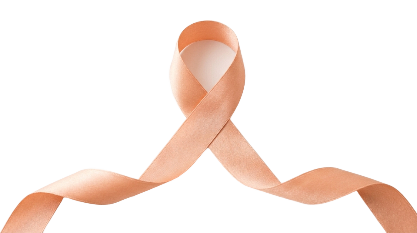peach ribbon png PNG transparent background