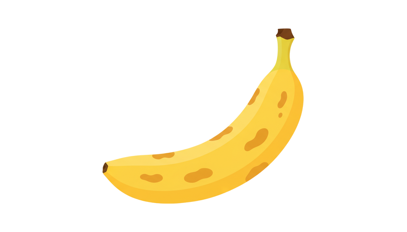 banana 2d png PNG transparent background