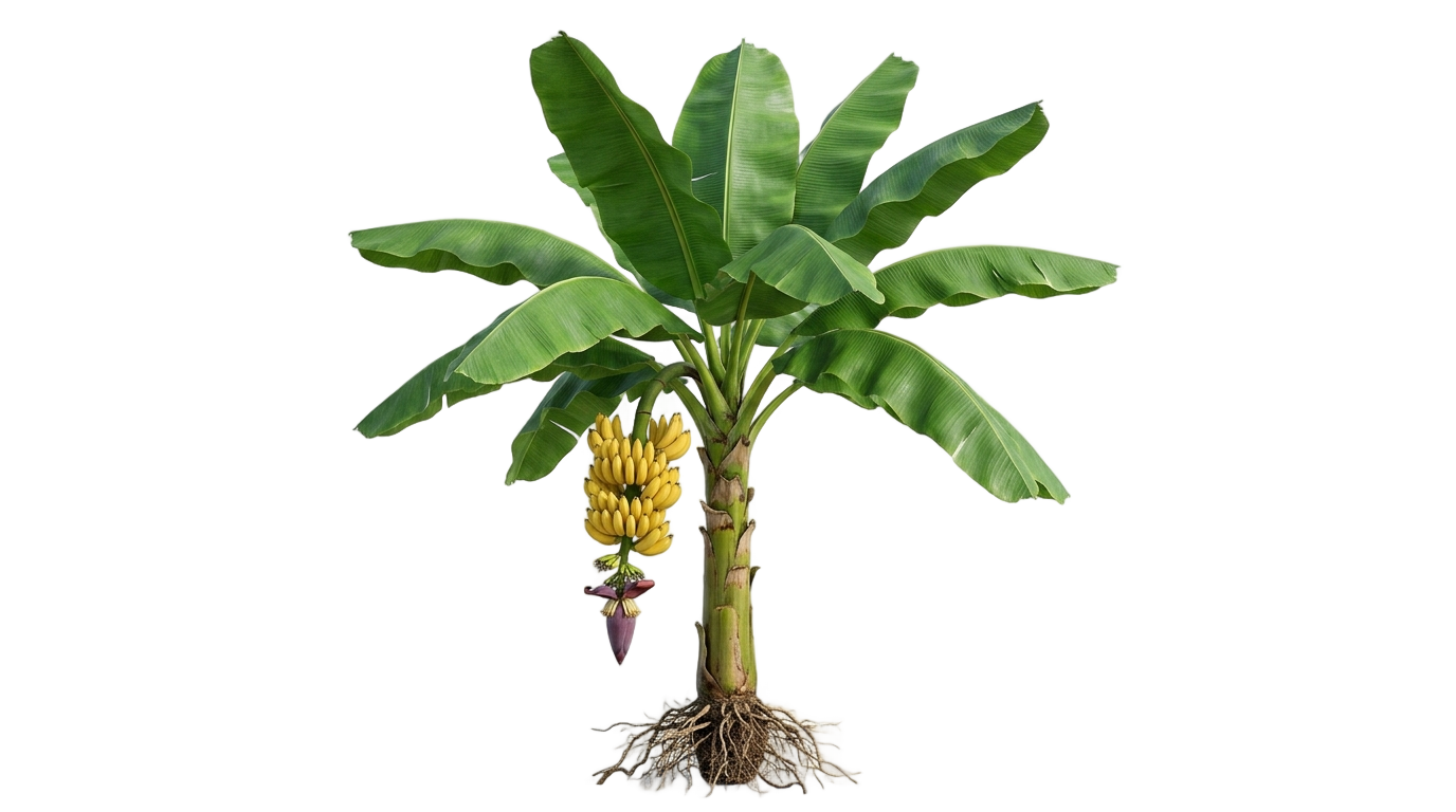 banana tree illustration png PNG transparent background