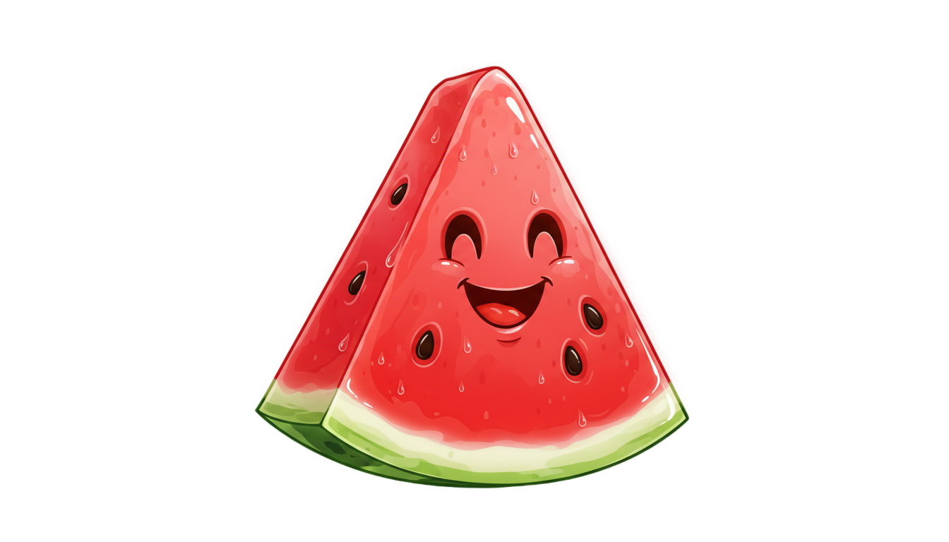 watermelon emoji png PNG transparent background