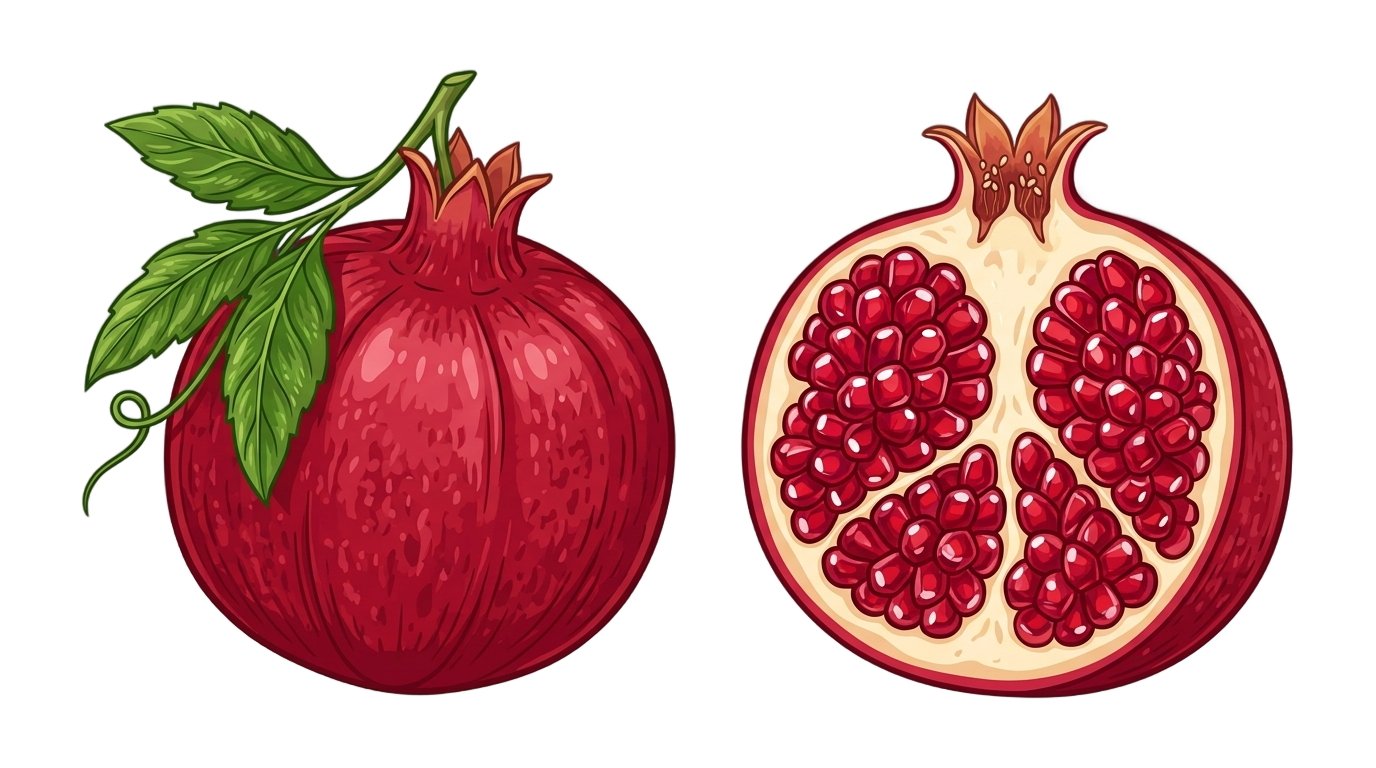 pomegranate vector png PNG transparent background