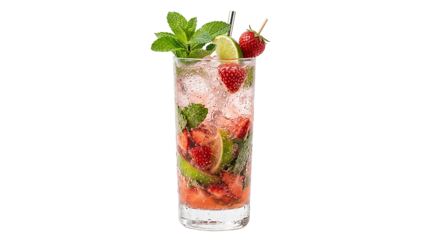 strawberry mojito png PNG transparent background