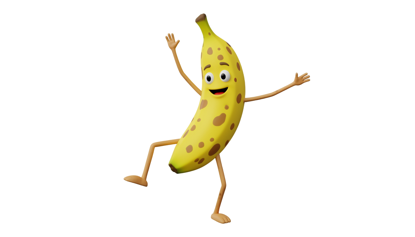 banana dance png PNG transparent background