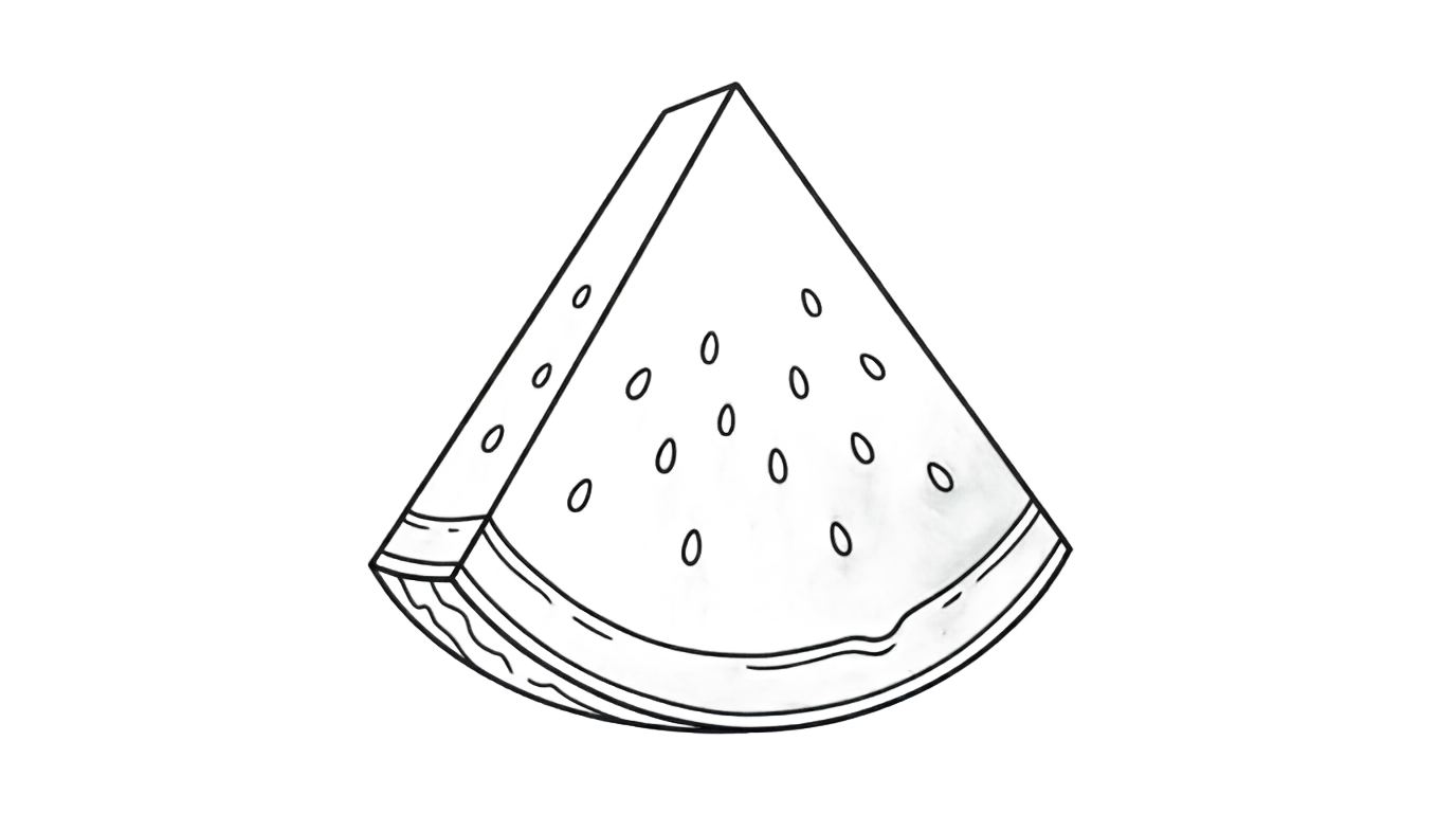 watermelon outline png PNG transparent background