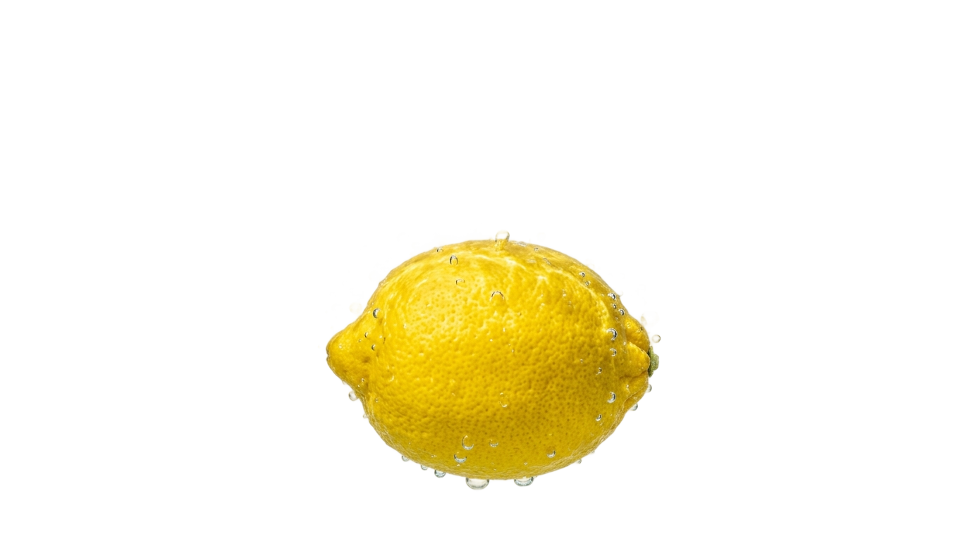 lemon with water png PNG transparent background