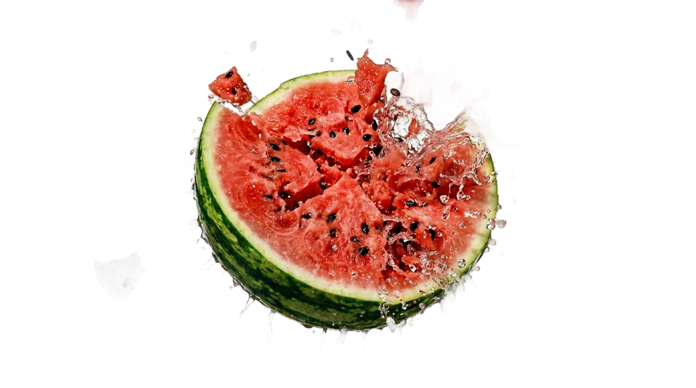watermelon splash png PNG transparent background