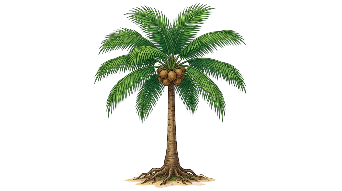 coconut tree emoji png PNG transparent background