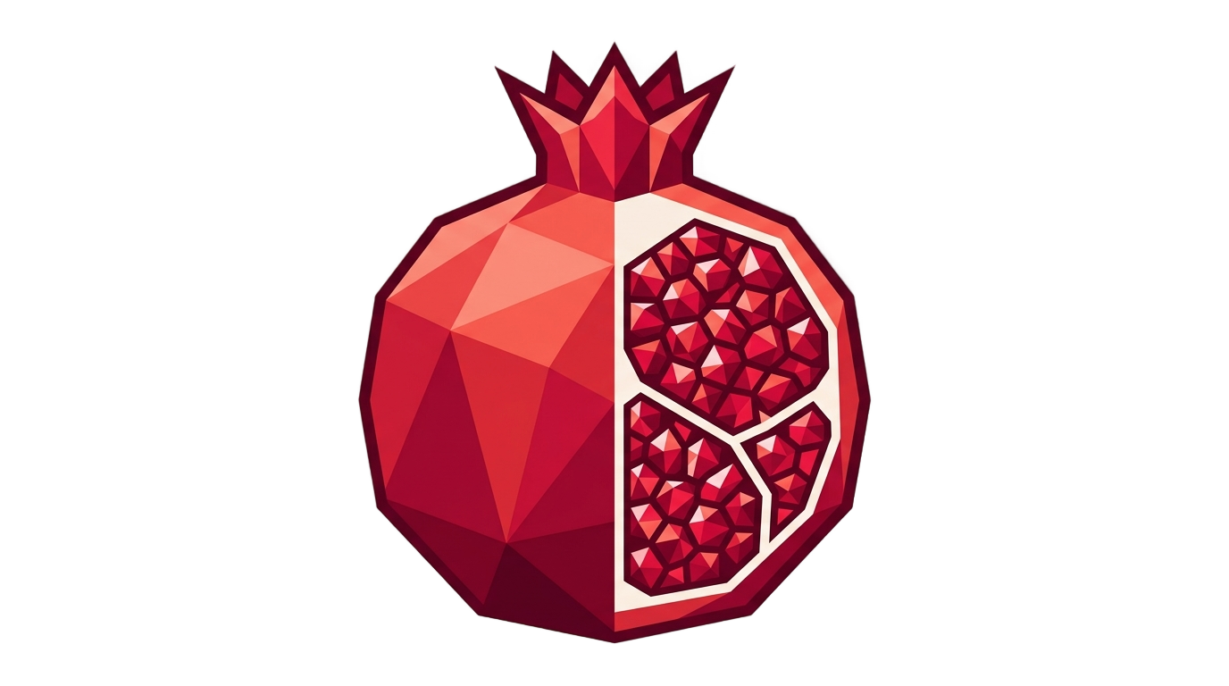 pomegranate logo png PNG transparent background