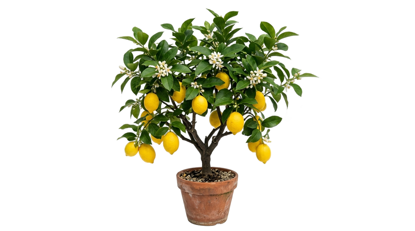 lemon plant png PNG transparent background