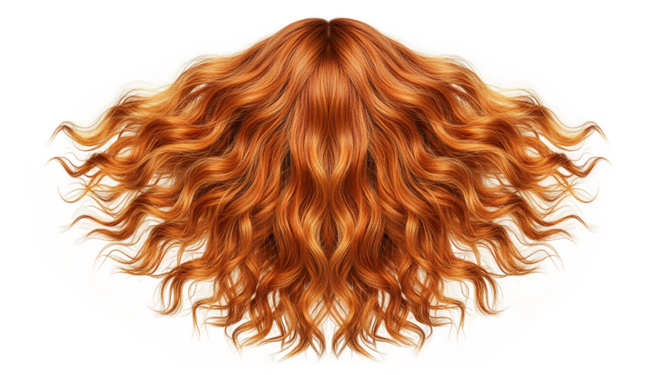 orange hair png PNG transparent background