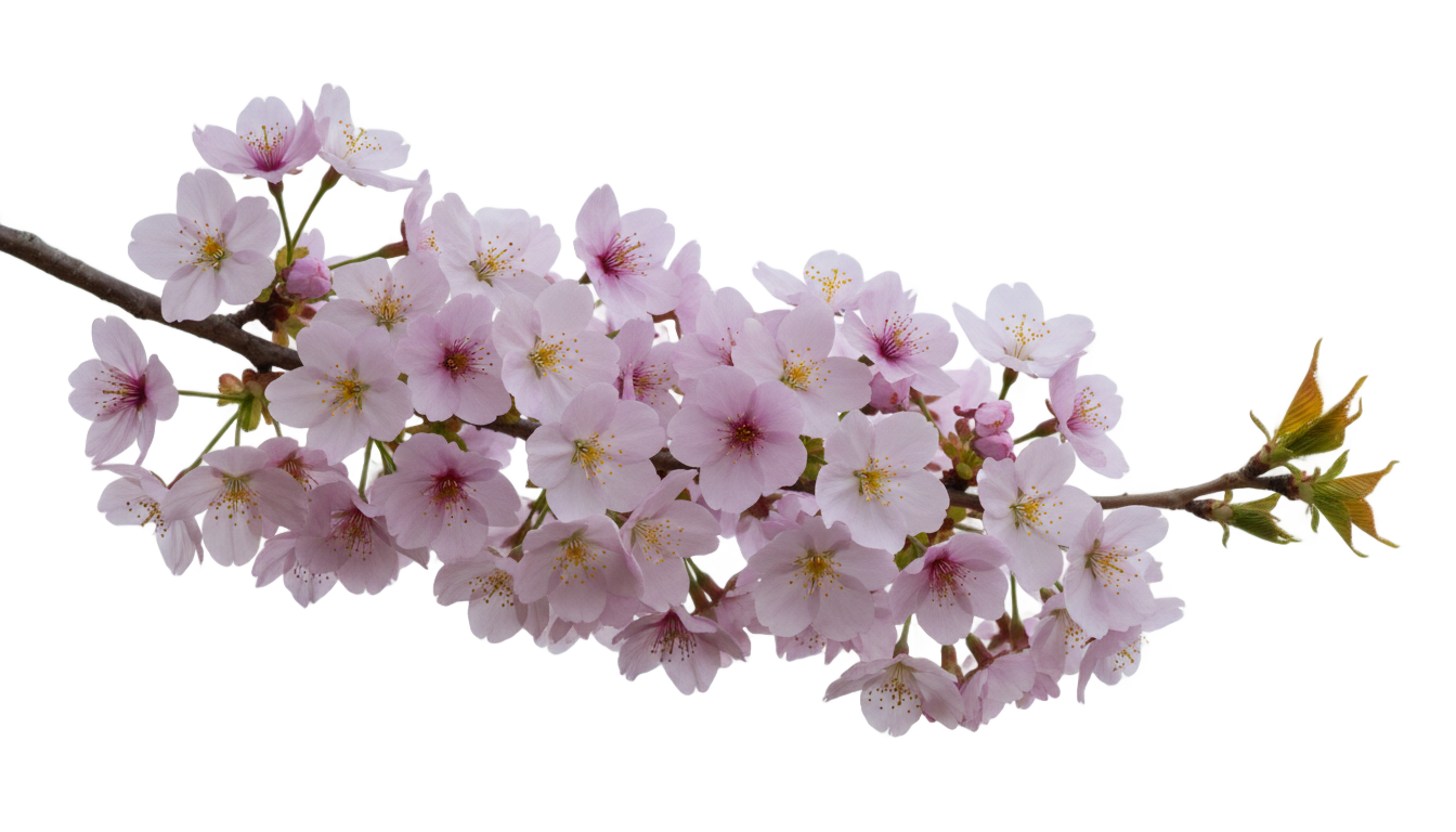 purple cherry blossom png PNG transparent background