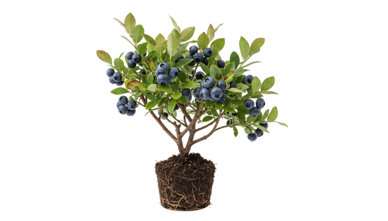 blueberry plant png PNG transparent background