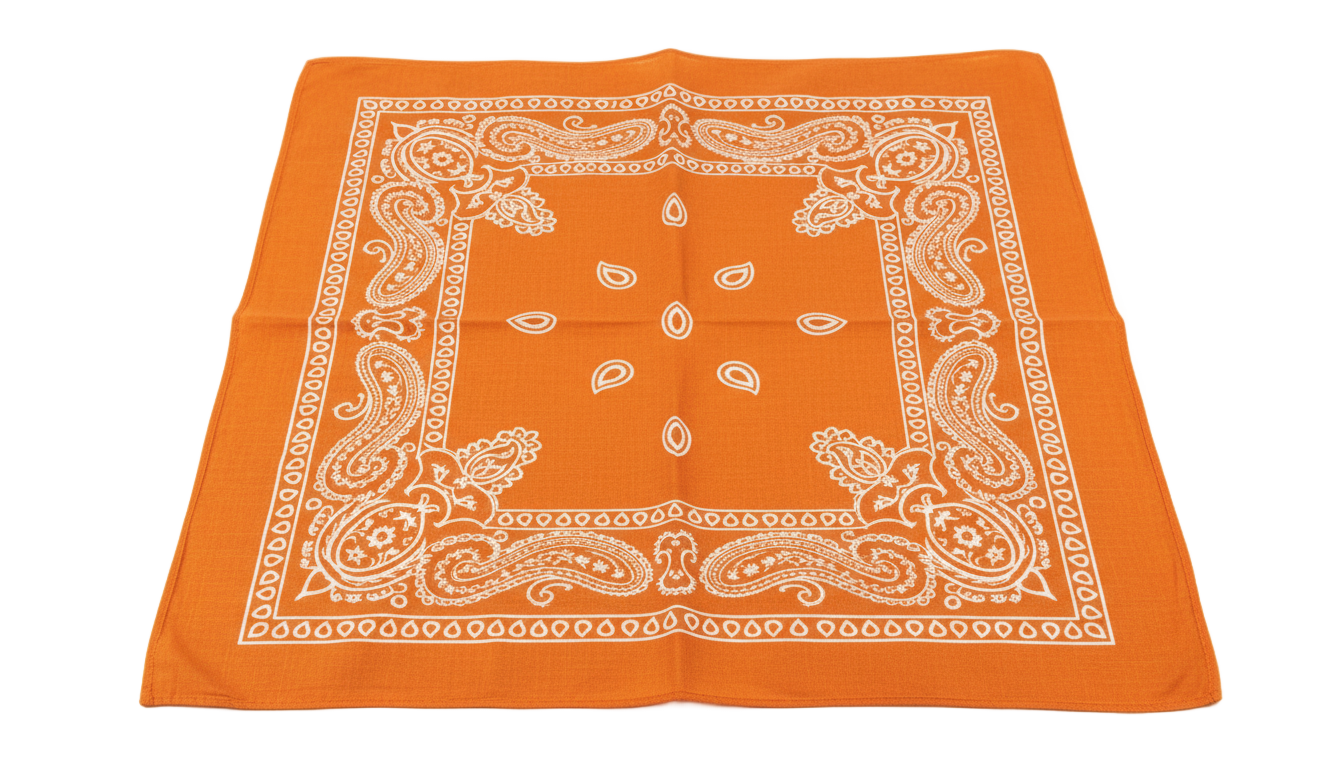 orange bandana png PNG transparent background