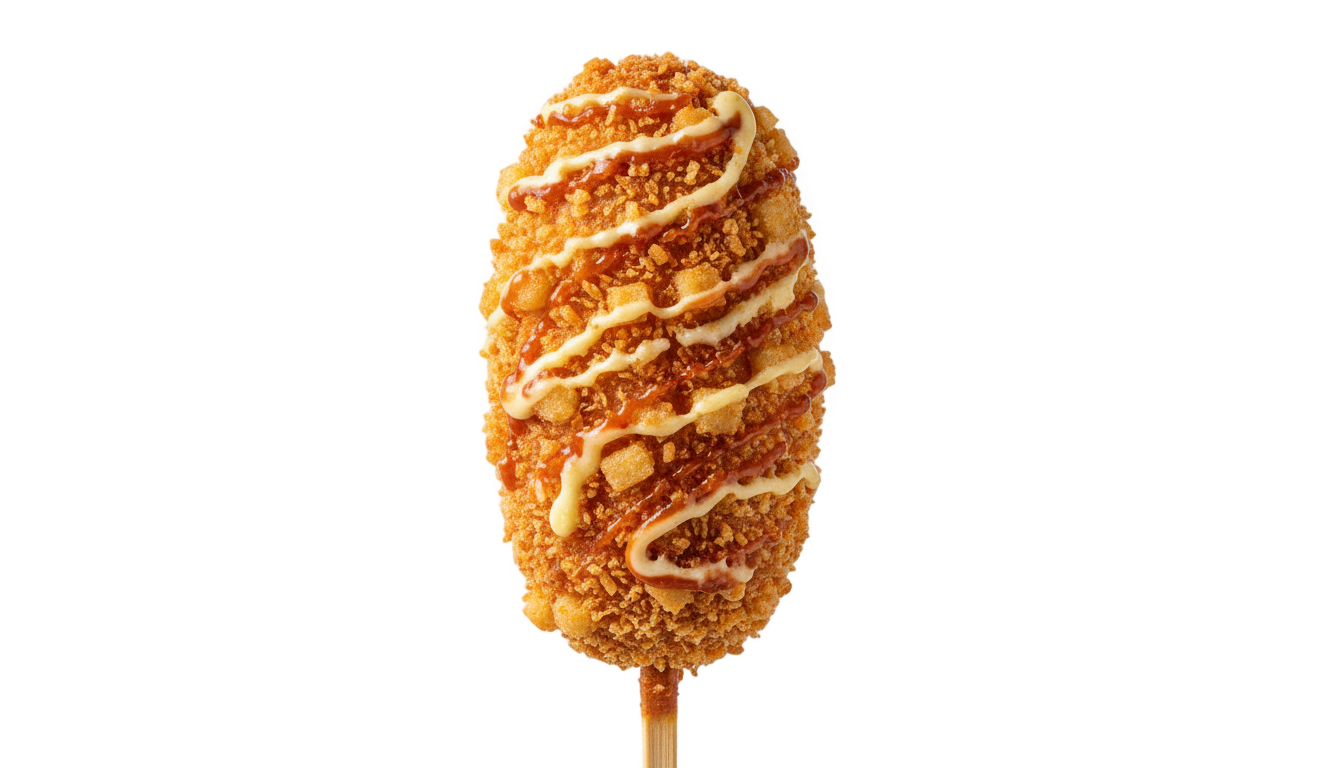 korean corn dog png PNG transparent background