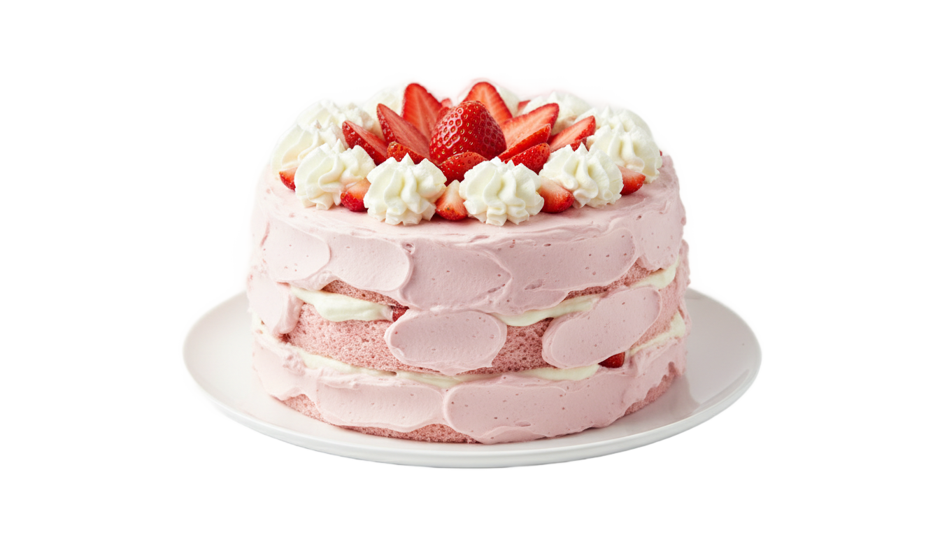 strawberry cake png PNG transparent background