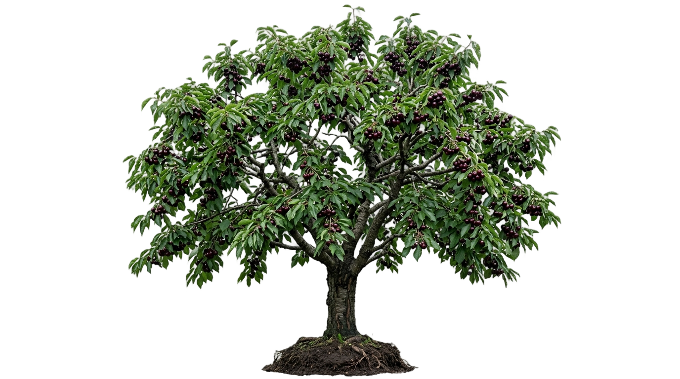 black cherry tree png PNG transparent background