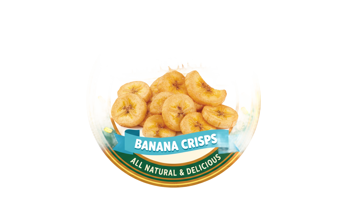 banana chips logo png PNG transparent background