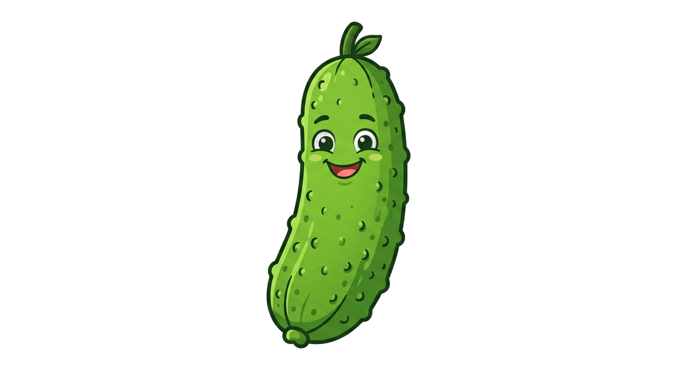 cucumber cartoon png PNG transparent background