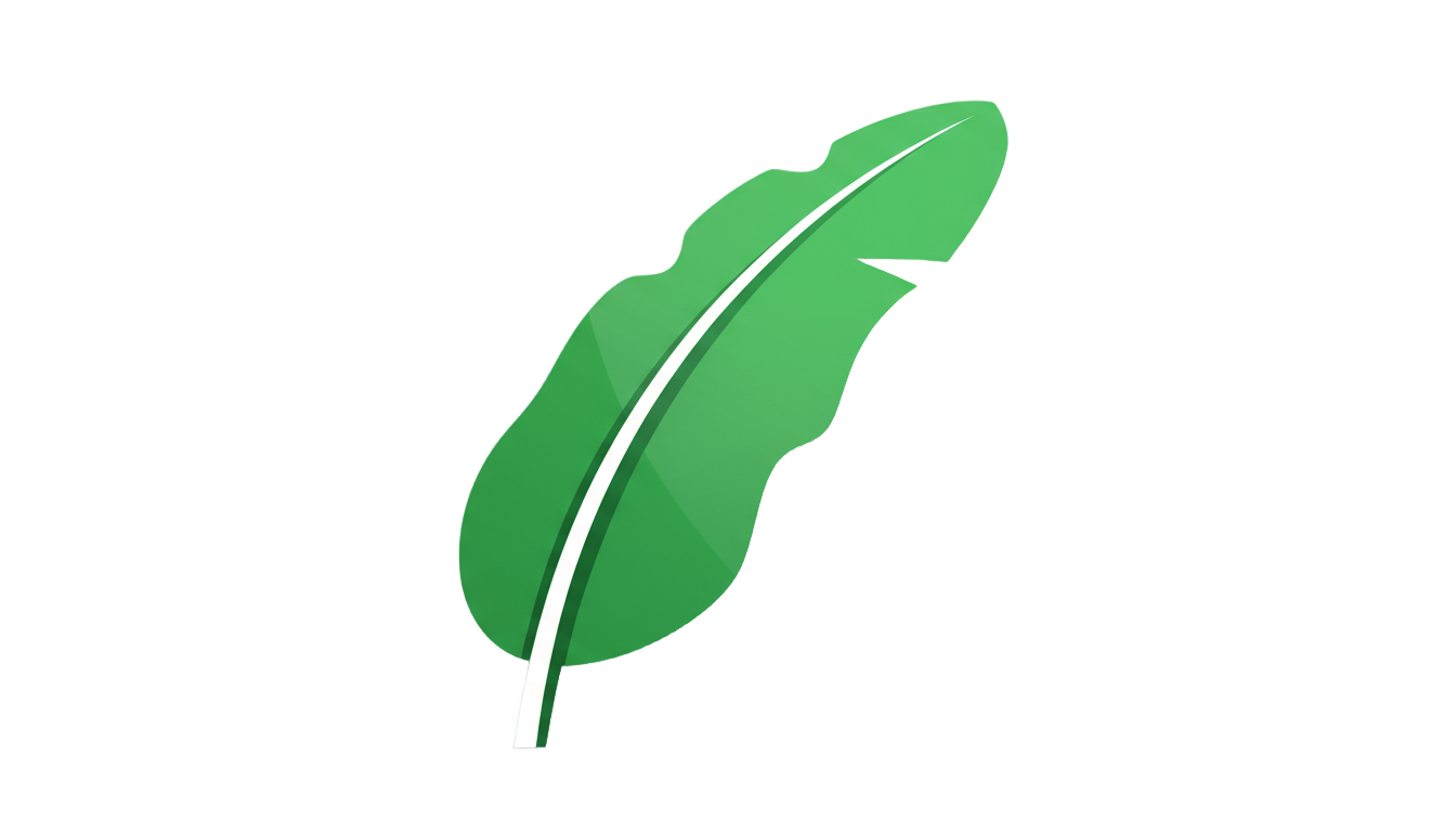banana leaf logo png PNG transparent background