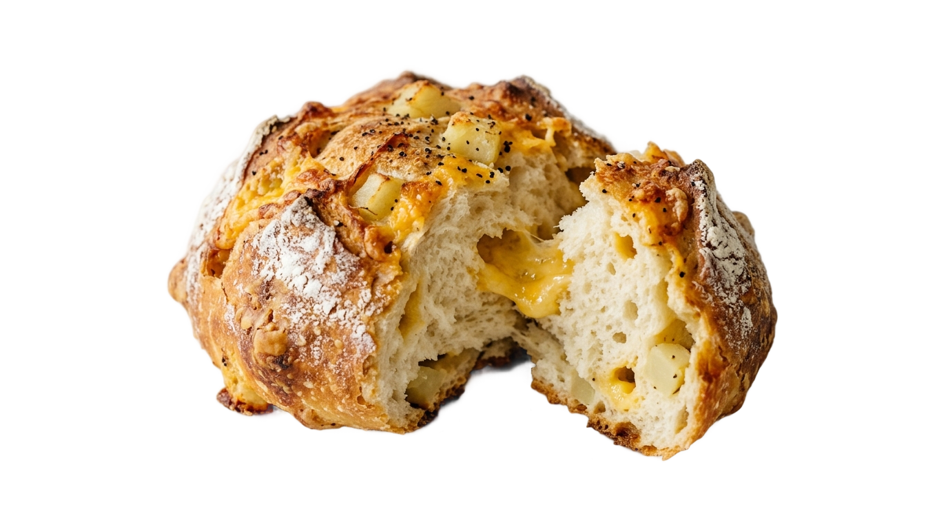 potato cheese bread png PNG transparent background