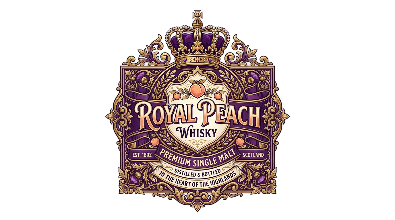 crown royal peach logo png PNG transparent background