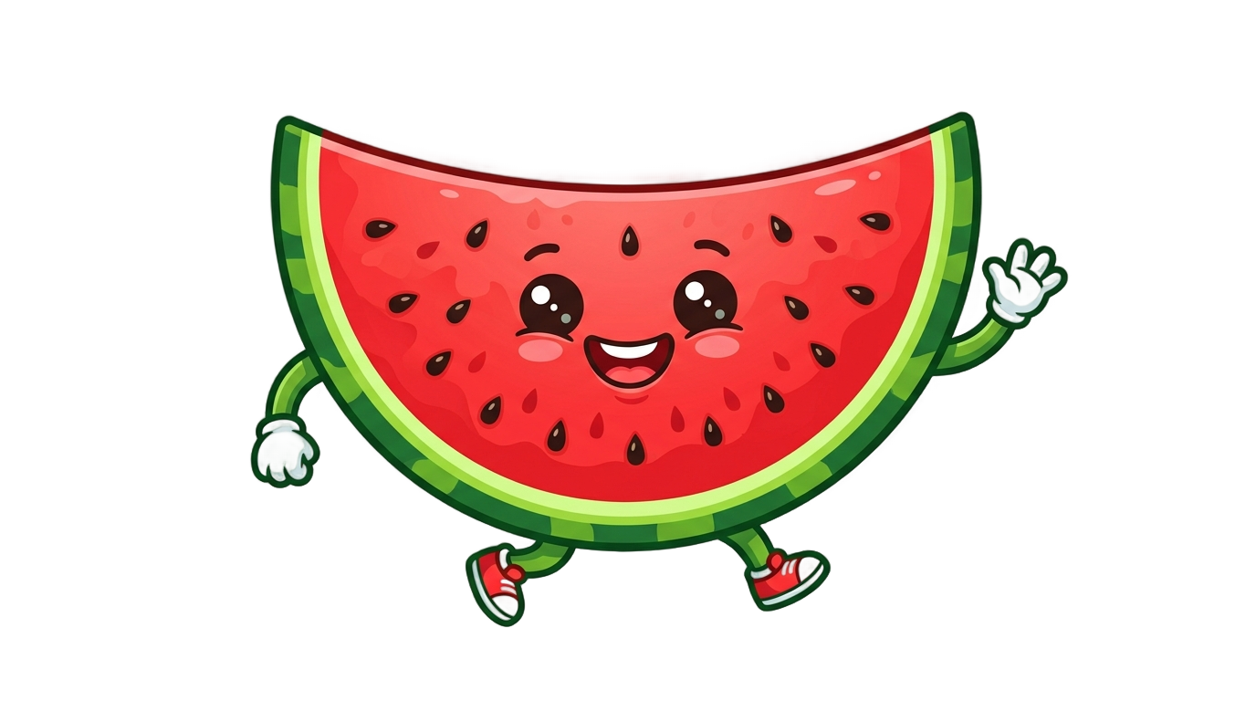 animated watermelon png PNG transparent background