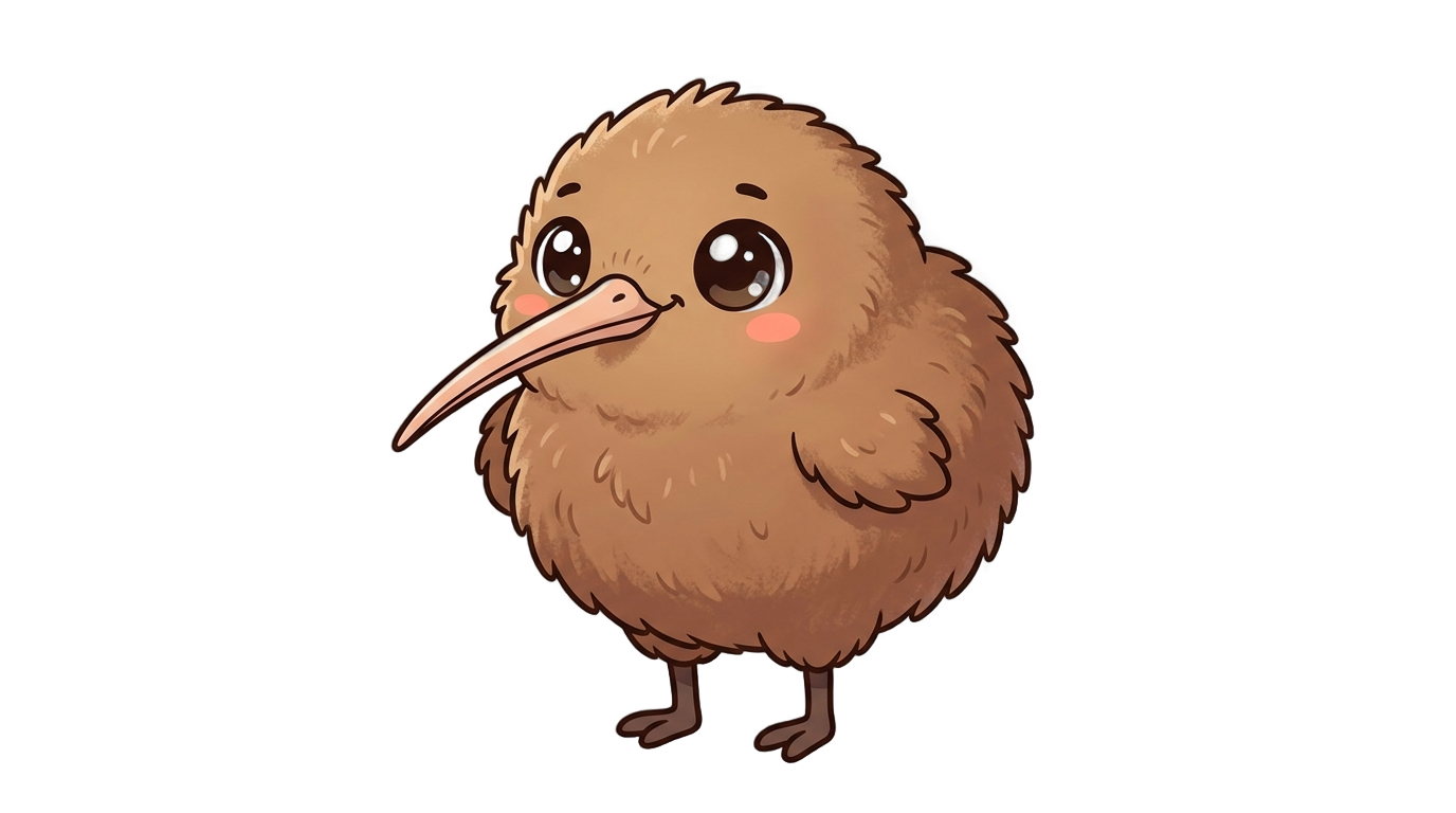 kiwi animado png PNG transparent background